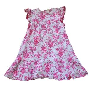 Laura Ashley Magenta Toile Dress